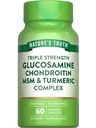 האמת של Nature's Truth Glucosamine Chondroitin MSM Complex | 60 Caplets | עם Turmeric | משולש כוח פורמולה | Non-GMO ו- Gluten Free Supplement