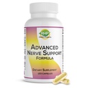 Advanced Nerve Support Formula תוספי נוירופתיה היקפית עם Alpha Lipoic Acid for Healthy Nerve Fix & Function. פורמולה כוח מקסימלית, 120 קפסולות
