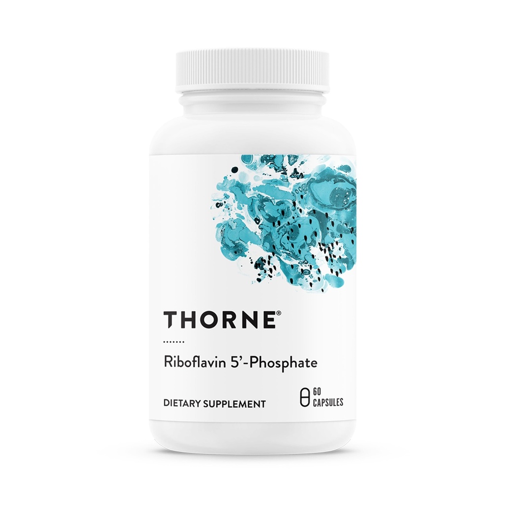THORNE - Riboflavin 5'-Phosphate - צורה ביואקטיבית של ויטמין B2 עבור תמיכת Methylation * - 60 קפסולות