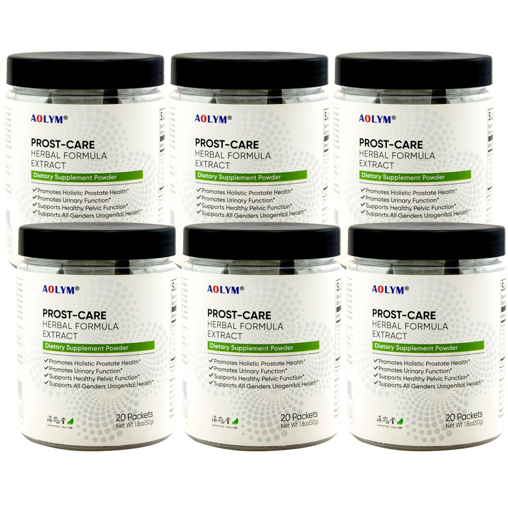 Prost-Care Multi Target Advanced Herbal Formula, לקדם את Pelvic Wellness, לשמור על איכות Prostate בריאה, לשפר את תפקוד שתן בריא עבור Man 20 Packets/Bottle (Pack of 6)