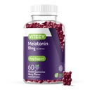 Vite Melatonin Gummies 10 מ"ג - חניכיים שינה למבוגרים כוח נוסף מלטונין - טבעוני, GMO חינם, Gluten חינם - 60 Count