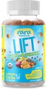 Lift Focus USDA Organic Gummies - Natural Brain Support Supplement, Vegan & Gluten-Free, Infused with Yerba Mate, Lion's Mane, Wild Purple Maca & Chaga (60 חניכיים, המעלית)