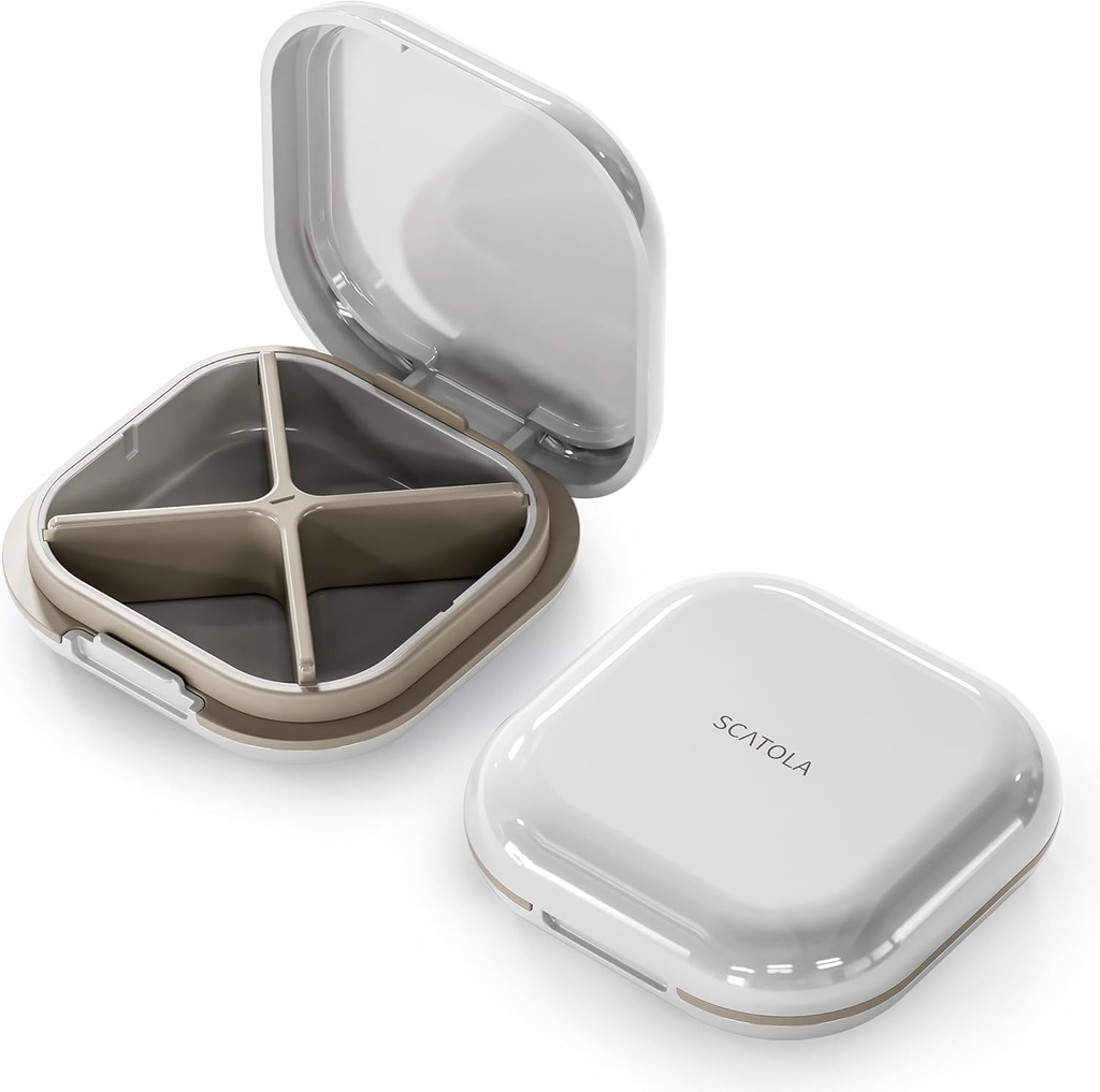 Small Pill Case, Travel Pill Box, Portable Pill Organer, Pill Container for Pocket 4 השוואתיות, Daily Compact Travel Medicine Holder for ויטמינים