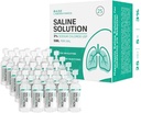 BASE LABORAIES - פתרון של 3% ל-Nbulizer Machine | פתרון Saline ל-Inhalation & Nasal Irrigation | ריכוז של 3% גבוה ל-25 Vials 5ml יחידה Dose