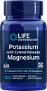 Life Extension 99mg Potassium עם Extend-Release Magnesium 250 מ"ג, 100 Veg Caps - Gluten-Free - non-GMO - תוספת צמחונית לגברים ונשים - פורמולה מינרלית כפולה