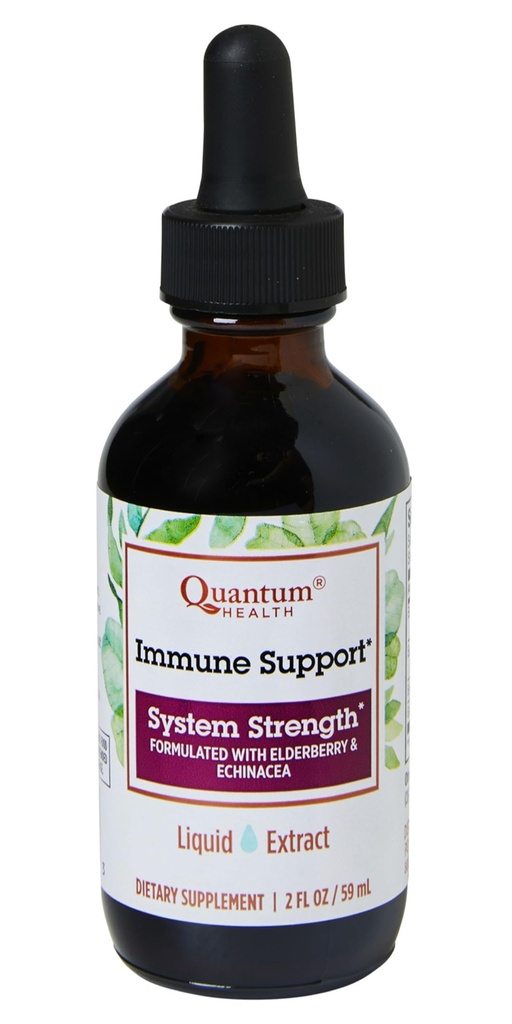 Quantum Health Immune Support Elderberry Echinacea Goldenseal Extraction - Daily Wellness Herbal Immunity Formula for Women & Men - High Dose, Fast Absorption Tincture - 2 Fl Oz