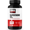 עבור תוסף FACTOR Glutathione, תוסף Antioxidant עם מופחת Glutathione 500 מ"ג עבור Absorption העליון ו Efficacy, Active Form, טבעוני, non-GMO, 60 קפסולות ירקות