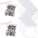 Pill Pouch Bags Zippered Pill Pouch Reusable Pill Baggies Clear ניילון Pill Bags Self Sealing Travel Medicine Productionser Storage with Slide Lock for Cod Liver Oil, Pills and Small items (36 Pieces)