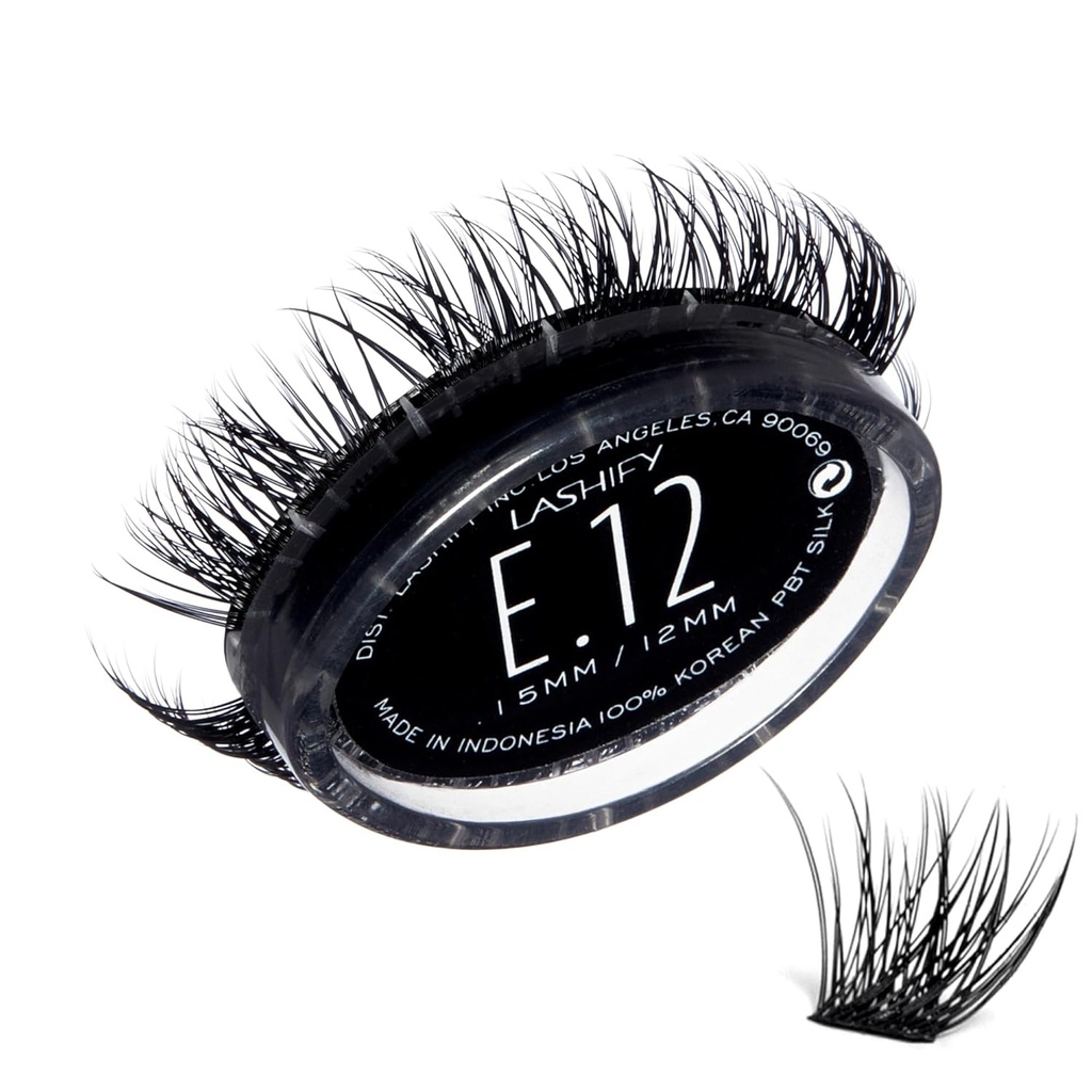 Lashify Extreme 12mm Gossamer Eyelashs Refill, שחור, קל שקר Lashes כדי להוסיף  Tre
