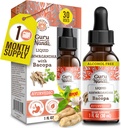 GuruNanda נוזל Ashwagandha עם Bacopa (1 Fl Oz) - Natural Dietary תוספי מזון נוזלי טיפות - עבור גברים ונשים- טבעוני & אלכוהול חינם - איידס ב Immune, Focus & מרגיע תמיכה תמיכה