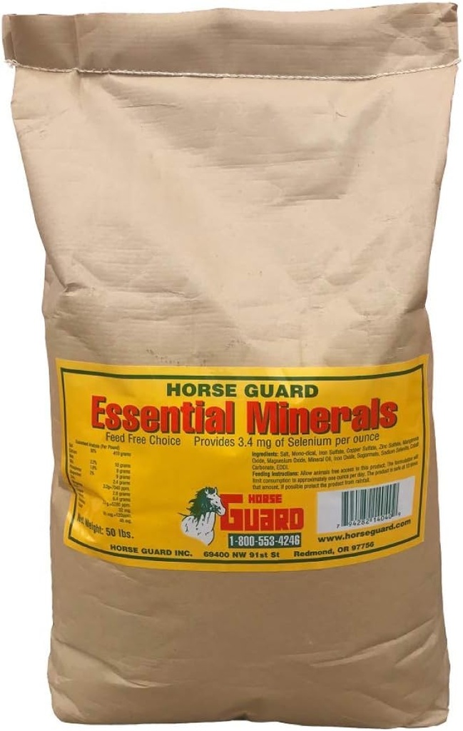 מינרלים חיוניים 50 lb, Free Choice מינרלים תוספת עם Selenium, ויטמינים ומינרלים