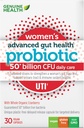 Genuine Health Women's Daily Probiotic for UTI Support, Helps Promote A Healthy Urinary Tract, Multi-Strain, פורמולה אורגנית עם Cranberry, 30 קפסולות