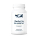Vital Foodsents Calcium & Magnesium | טבעוני Calcium תוסף עם Magnesium | תמיכה בעצמות העצם, שרירים ובריאות הלב* | Gluten, Milk, Soy Free | Non-GMO | 100 קפסולות