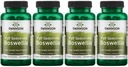 Swanson Double Strength Boswellia-Herbal תוספת קידום תמיכה משותפת-Ayurvedic Herb עבור Joint Flexibility & Mobility Support-Made W/Boswellia Serrata Resin-(60 קפסולות, 800 מ"ג כל) 4 Pack
