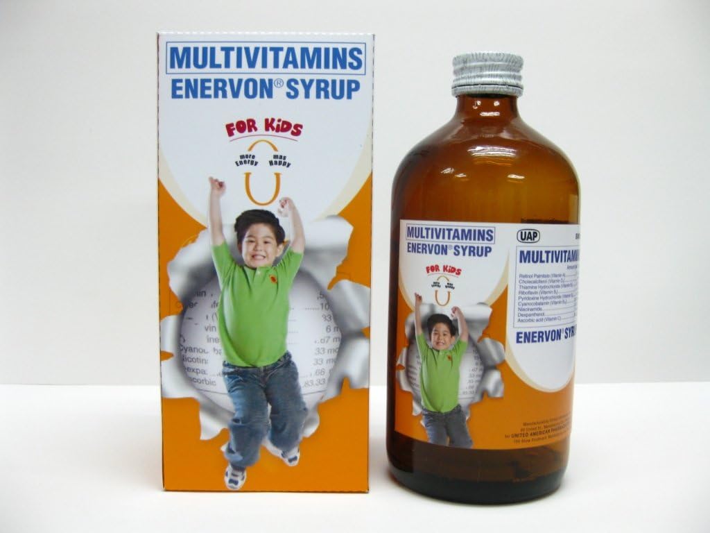 2 Enervon Syrup Multivitamins (2 x 120 מ"ל)