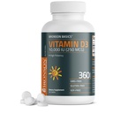 Bronson ויטמין D3 10,000o (250mcg) 1 שנים אספקה עבור תפקוד שרירים בריא ותמיכה במזל, non-GMO, 360 טבליות
