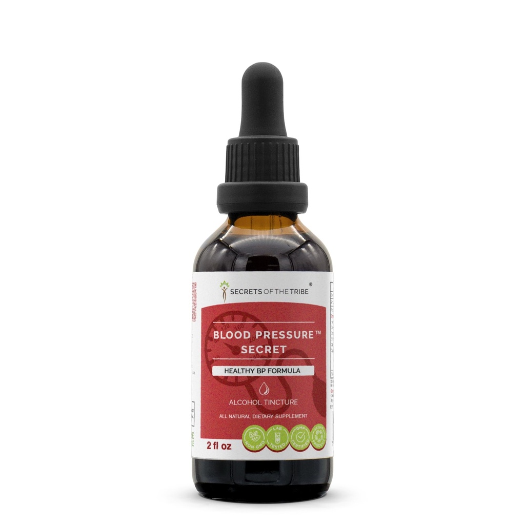 סודות של השבט - Blood Pressure Secret, Healthy Circulation פורמולה, התוספת צמחית לוכדת את צריכת אלכוהול נוזלי 2 oz