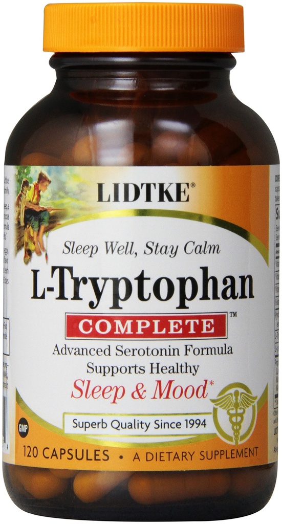 Lidtke Technologies L-Tryptophan להשלים קפסולות, 120 הרוזן