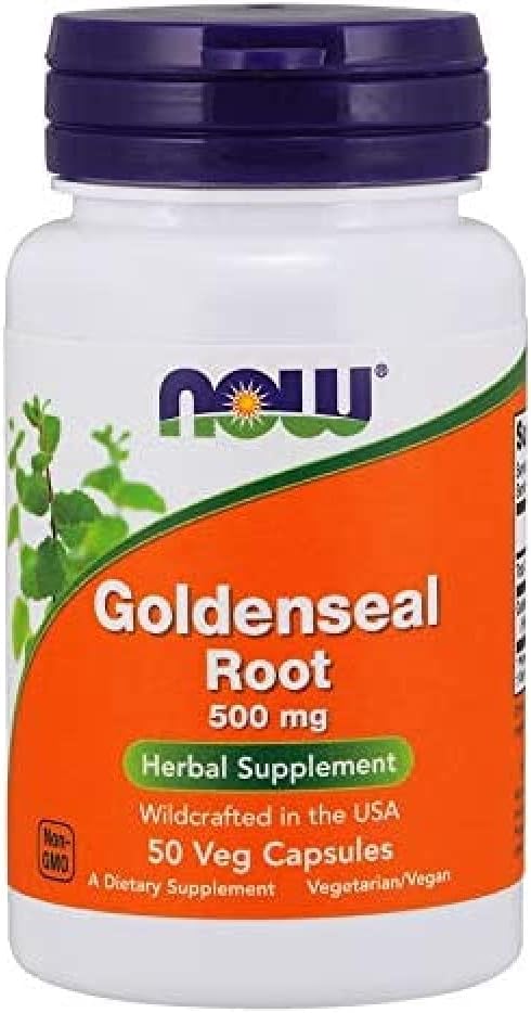 Now Foods GoDENSEAL ROOT 500 מ"ג 50 CAPS