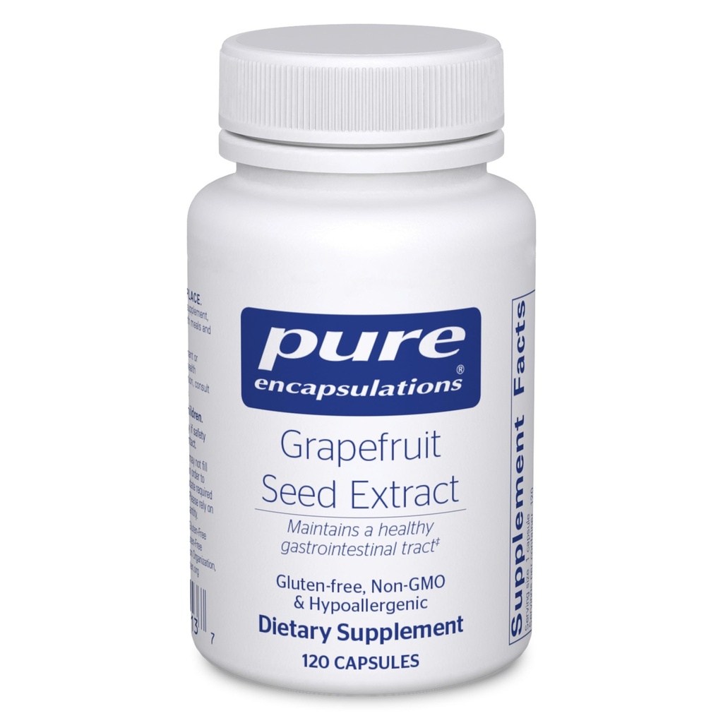 טהור Encapsulations Grapeפירות Seed Extractd; תוספת לתמיכה האיזון של מיקרואורגניזמים Intestinal ו G.I. Tract * 120 קפסולות
