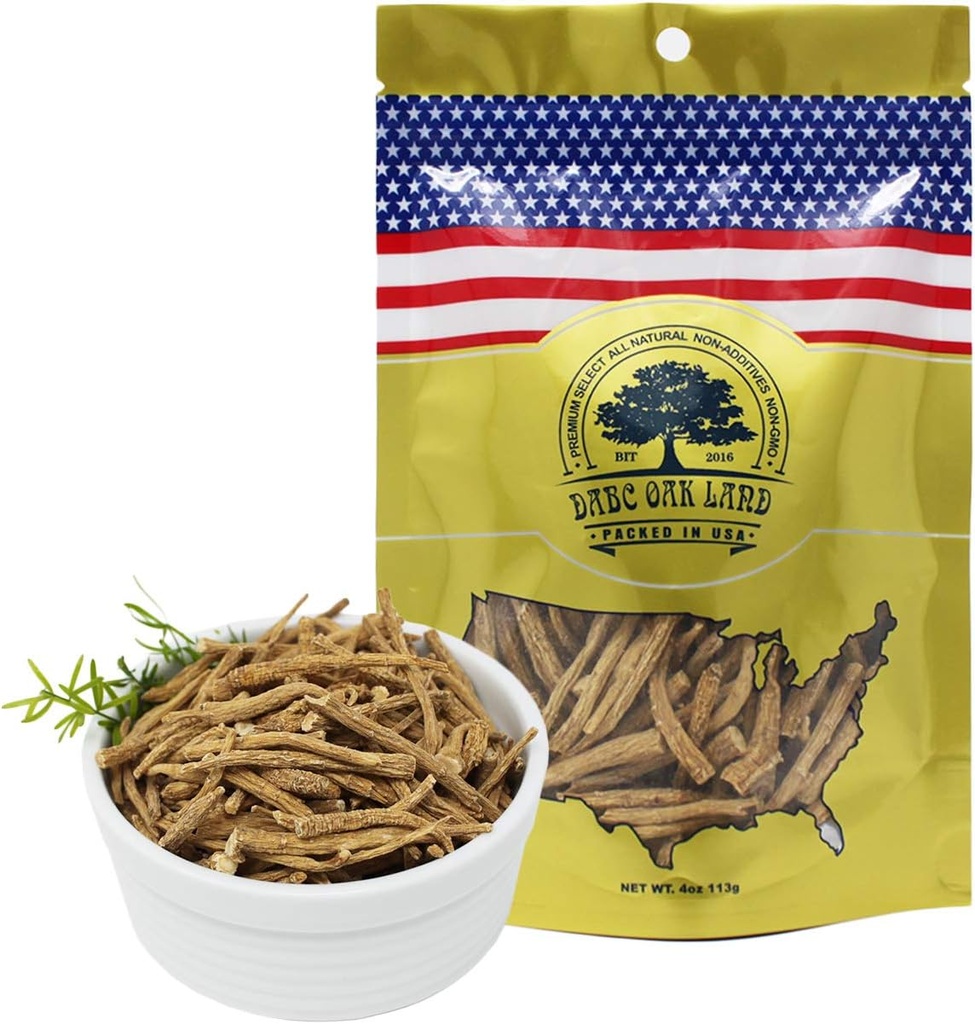 American גינזנג מויסקונסין, DOL Americanויסקונסין גינזנג Slices Root 西洋参 /花旗参 美國花旗參 (4 Ounce (Bag of 1) Small Root)