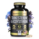 Turkesterone & Ecdysterone - תמיכה בטסטוסטרון טבעית, 2in-1 תוסף גבוה לפוטנטיות טורקסטרון לגברים ונשים עם 95% Beta Ecdysterone - כוח, אנרגיה ו Vitality - 180 קפסולות