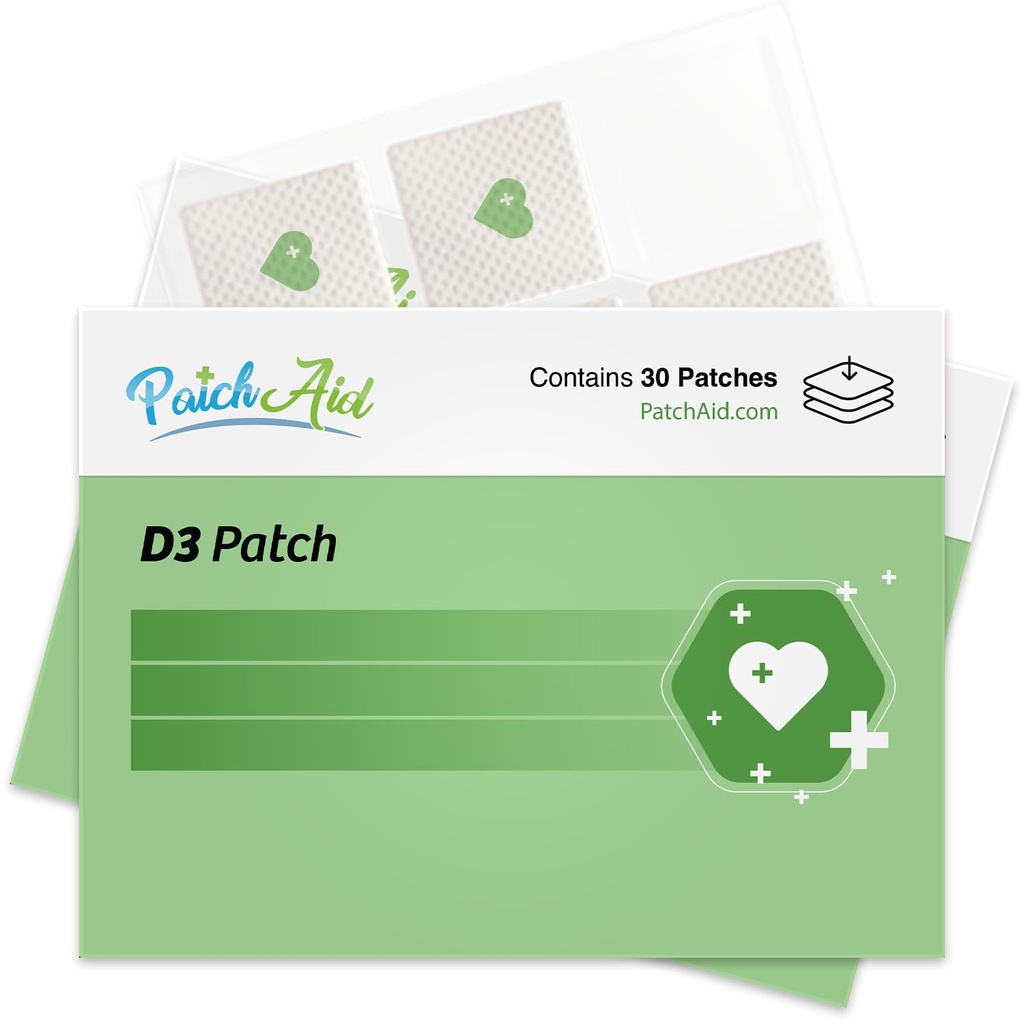 PatchAid D3 Topical Patch 30 יום אספקה