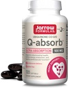 Jarrow Formulas Q-Absorb Ubiquinone Co-Q10 100 מ"ג, תוספת תזונתית, תמיכה אנטיקסידנטית לבריאות מיוצ'ונדרית, ייצור אנרגיה ובריאות קרדיווסקולרית, 120 Softgels, 120 יום אספקת מזון