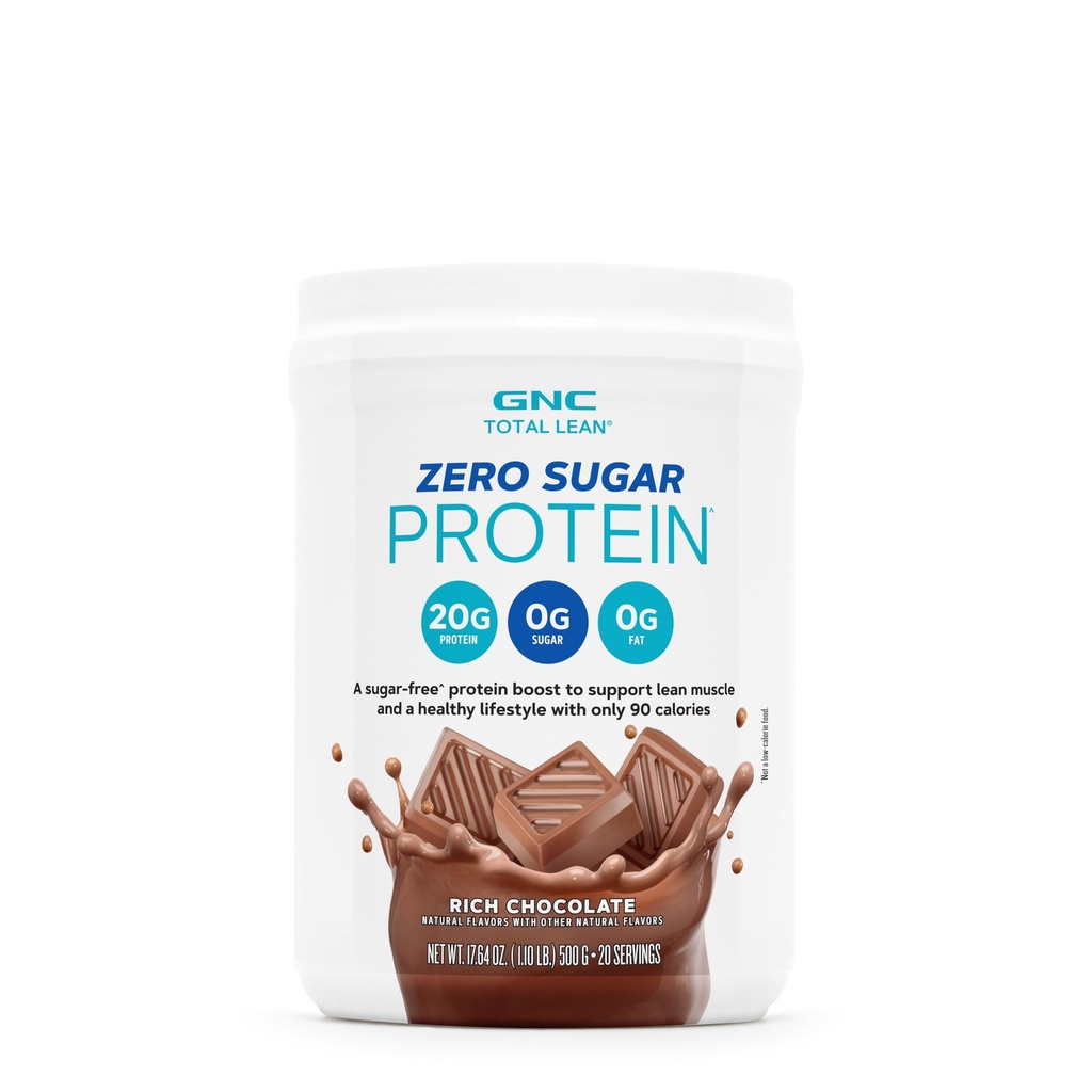 GNC Total Lean Zero Sugar חלבונים - שוקולד עשיר (20 משרתים)