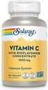 SOLAרי ויטמין C 1000 מ"ג עם bioflavonoids Concentrate - ויטמין C קפסולות עם Rose HIPS ו Acerola Cherry - Antioxidant, Heart Health ו- Immune Support Supplement, Non-GMO, 100 משרתים