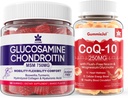 סוכר חינם Glucosamine Chondroitin MSM 120 Counts + CoQ10 250 מ"ג מלא חניכיים 60 ספירות