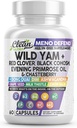 ניקוי Nutra Wild ים שורש קפסולות עם Red Clover Black Cohosh Evening Primrose Oil Chasteberry Dong Quai DIM Ashwagandha Grape Seedha לחלץ חלב זהtle לימון Balm ועוד הורמונים עבור נשים