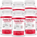 Derm Tabs כוח קבוע לכלבים - שמן טבעי, ויטמינים, מינרלים, ואנטיoxidants - תמיכה עור בריא ולהפחית Shedding - 720 טבליות צ'וגבל
