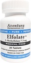 ELFOLATE® 7.5 מ"ג L-Methylfolate Methyl Folate Methylfolate מזון רפואי תוסף כוח מקצועי פעיל טהור 30 טבליות