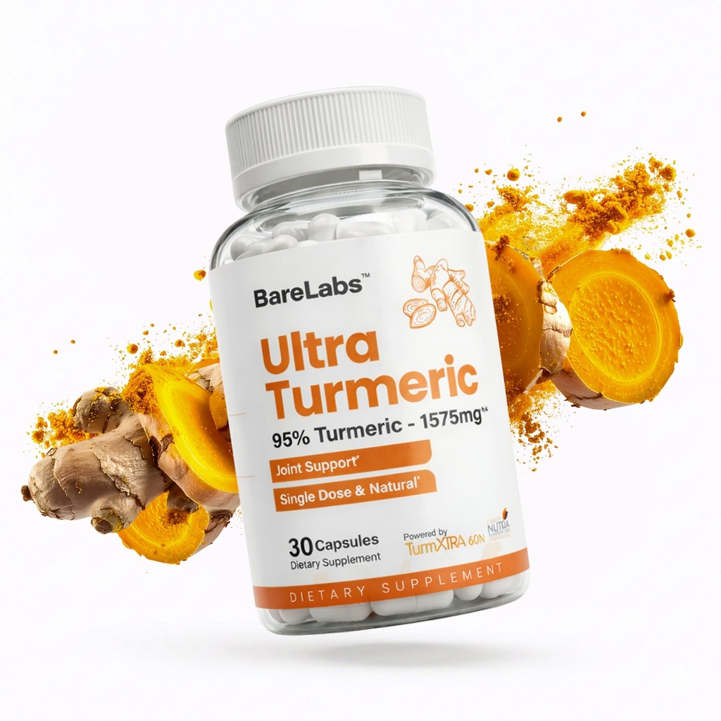 טבליות Turmeric Curcumin לתמיכה משותפת & Immune + High Absorption Single Dose, Water-Dispersible Formula - 30 יום אספקה
