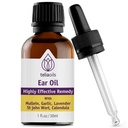 Teliaoils Natural אוזניים טיפות שמן חיוני עם Garlic ומולליין - Herbal אוזניים שמן Remedy עבור Easy Earwax Removal, Discomfort & Ringing הקלה - Natural Soothing, Deep ניקוי נכסים - 1 oz.