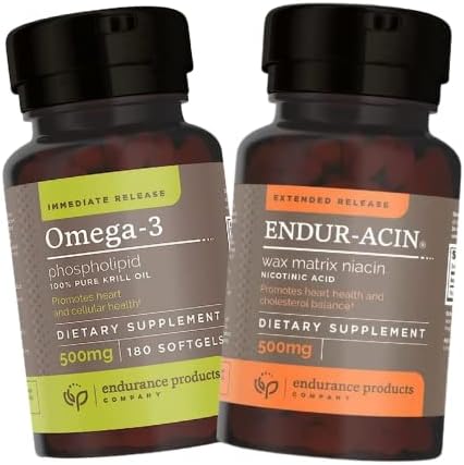 100% שמן קריל טהור ו ENDUR-ACIN Niacin