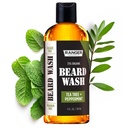 Leven Rose Beard Wash Shampoo על ידי ריינג'ר Grooming Co, Sulfate Free Natural Beard Cleanser & Conditioner for Men, Tea Tree & Peppermint for Growth & Thicking, Paraben Free 4 oz
