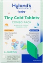 Hyland's Baby Small Cold Tablets, Day and Night Value Pack, Baby Cold Medicine, Decongestant, Runny Nose ו-Cough Relief, 250 טבליות Quick-Disshoot