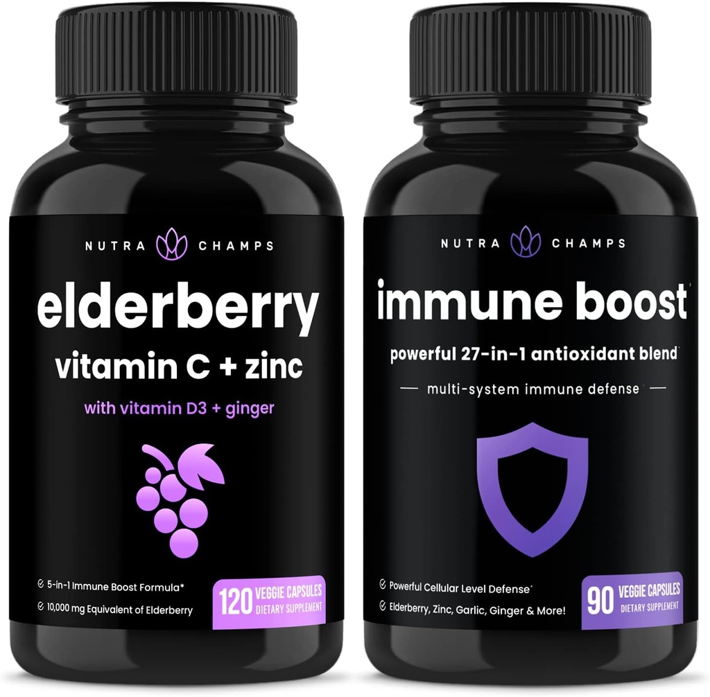 NutraChamps Elderberry (2-Pack) Immune Boost Bundle