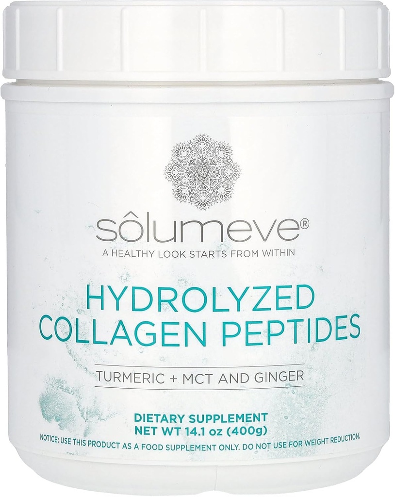 California Gold Nutrition hydrolyzed Collagen Peptides עם Turmeric, MCT וג'ינג'ר, 14.1 oz (400 גרם)