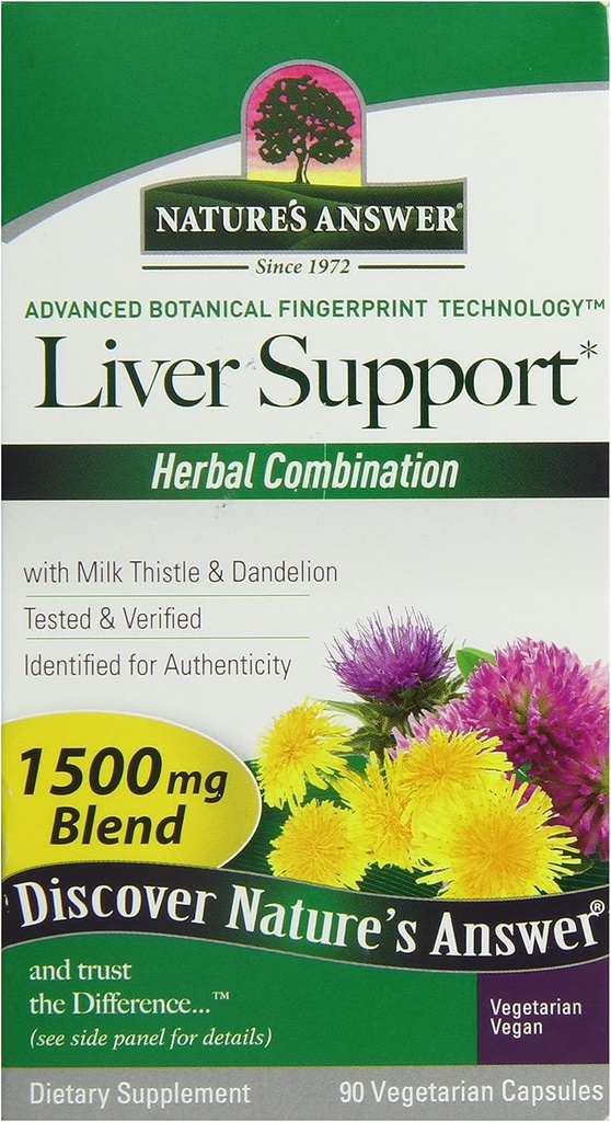 Green’s answer Liver תומך Herbal משלב דיאטה תוספי מזון אורגני טבעי צמחוני תמיכה אידיאלי עבור תפקוד Liver בריא - 1500 מ"ג (90 קפסולות)