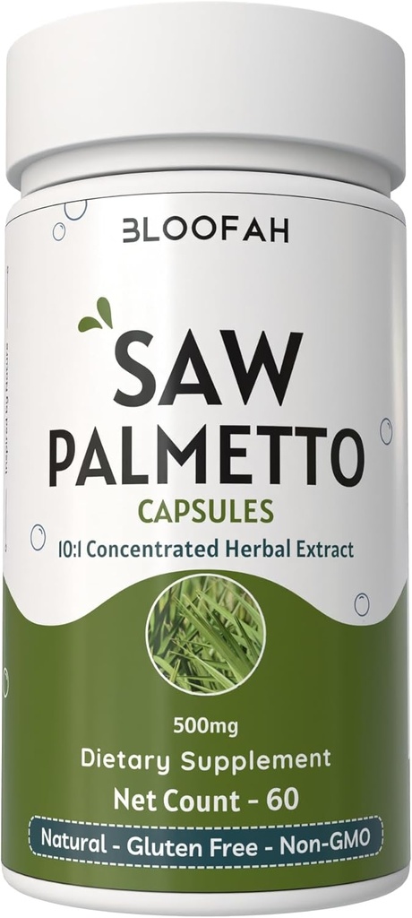 ראה פאלמו קפסולות 500 מ"ג | 10:1 תמצית מואצת | Serenoa Repens Herbal Supplement