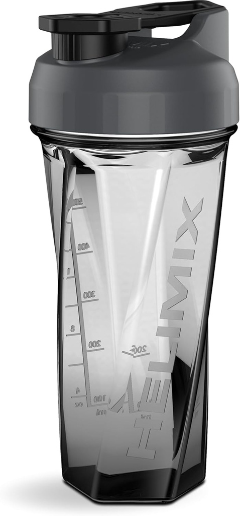 HELIMIX 2.0 וורטקס בלנדר שאקר בקבוק מחזיק עד 28oz | No Banding Ball or Whisk | USA Made | Portable Pre Workout Whey Protein Drink Shaker Cup