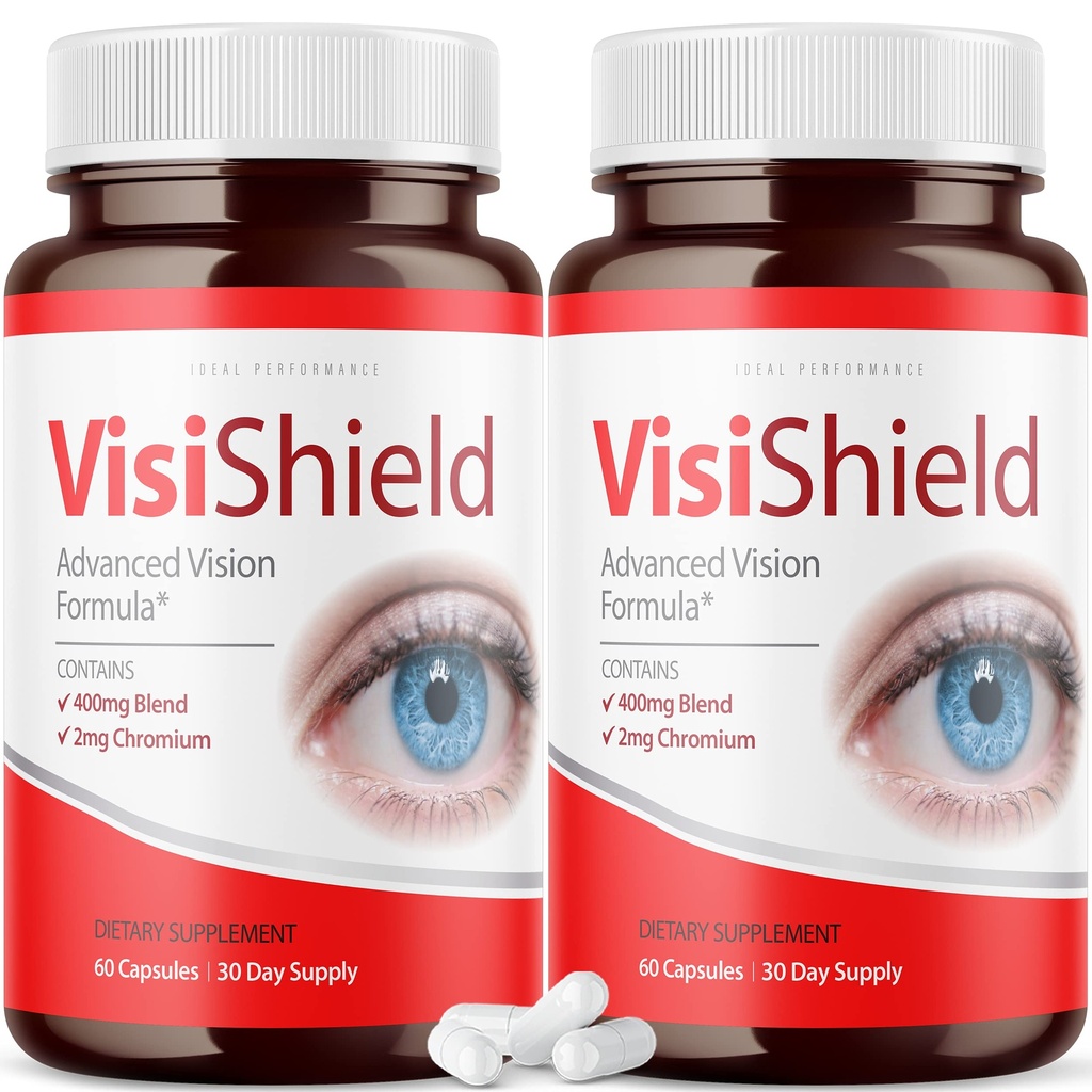 (2 Pack) Visishield Advanced Vision Formula for Eyes Supplement Pills ויטמינים (120 קפסולות)