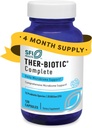 SFI Health Klaire Labs Ther-Biotic Complete - Hypoallergenic Probiotics for Women & Men - Acid-Stable Probiotic תוסף - 12 מינים עבור Immune & Digestive Health - 25 מיליארד CFU (120 קפסולות)