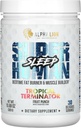 ALPHA LION Superhuman Sleep Supplement, Night Time Aid, Battery Recovery, שריר בונה & Gainer, משפר את מבנה הגוף (30 משרתים, פירות פונצ'ר)