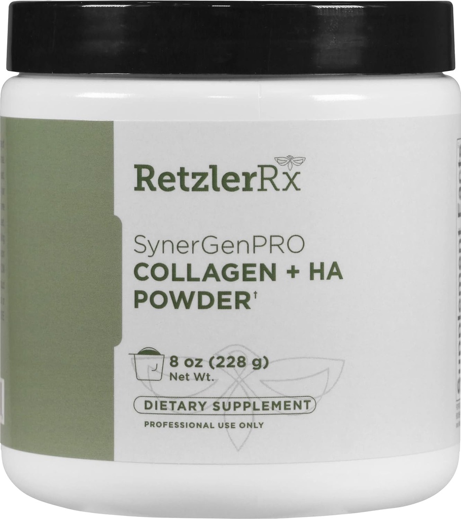 SynergyGenPro Collagen + HA Bulk אבקת על ידי ד"ר רצלרRxTM - Advanced Joint, Skin & Mobility Support with Fortigel®, Tendoactive®, Mobilee® & TRAACS® Magnesium Bisglycinate