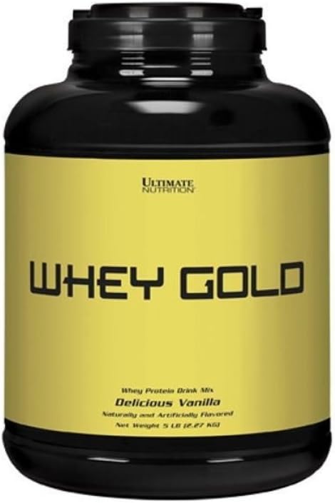 תזונה מושלמת אבקת חלבון Whey זהב עם 20 גרמות של חלבון, חלבון Whey חלבונים Isolate ו Amino Acids לפיתוח שרירים ושיקום, 67 משרתים, וניל