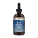 Dr. Mercola Zinc Liquid Drops - תומך Immune & Organ Health - 15 מ"ג נוזל Zinc אורגני טיפות - USDA אורגני - NSF מוסמך - non-GMO, Gluten-Free & Soy-Free - 3.88 floz (28 משרתים)
